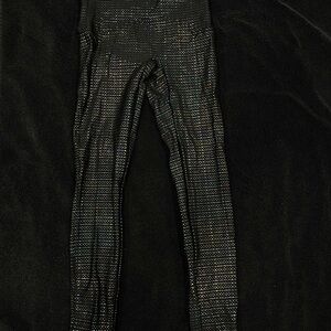 Spanx Black Glitter Leggings